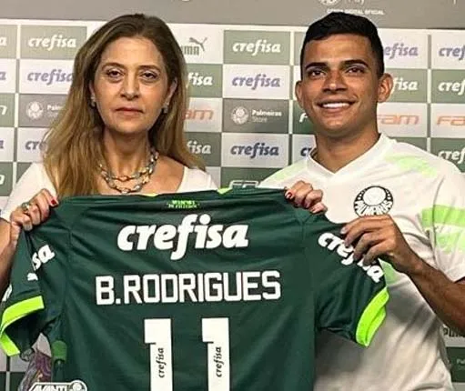 Bruno Rodrigues em apresentação pelo Palmeiras (TNT Sports)